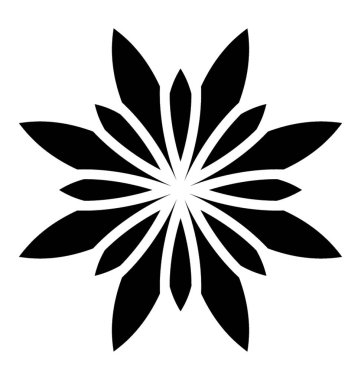 Lotus çiçeği vektör simgesi