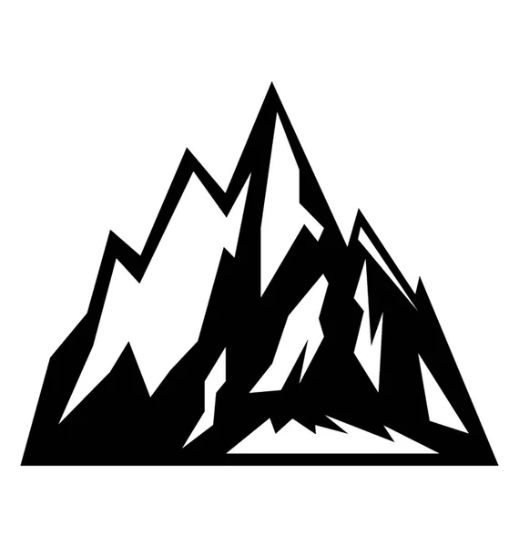 Mountain Solid Vector Icon — Stock Vector