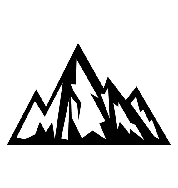 Εικονίδιο Του Βουνού Στερεά Φορέα — Διανυσματικό Αρχείο