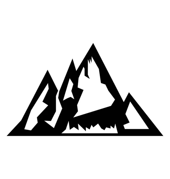 Nejvyšší Kopec Hora Představující Krásy Přírody — Stockový vektor
