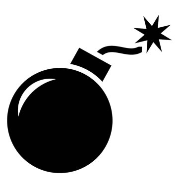 El bombası vektör simgesi