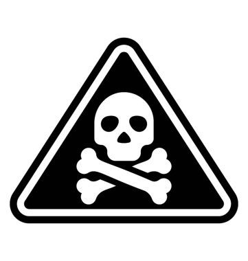 Toksik veya tehlike bir uyarı işareti