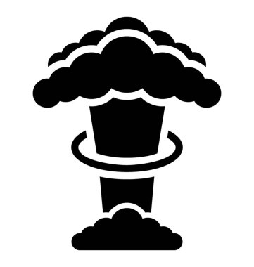 Duman simgesi olan atom patlama