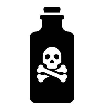 Bir şişe zehir simgesi