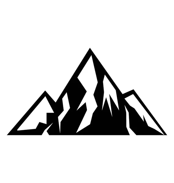 Nejvyšší Kopec Hora Představující Krásy Přírody — Stockový vektor