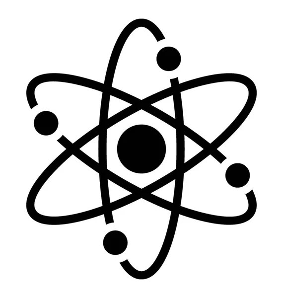 Egyszerű Atom Szimbólum Ikon — Stock Vector