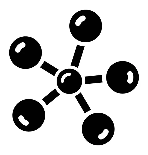 Молекулы Соединены Химической Связью — стоковый вектор
