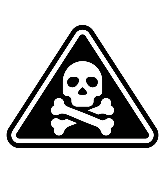 Signe Avant Coureur Toxicité Danger — Image vectorielle