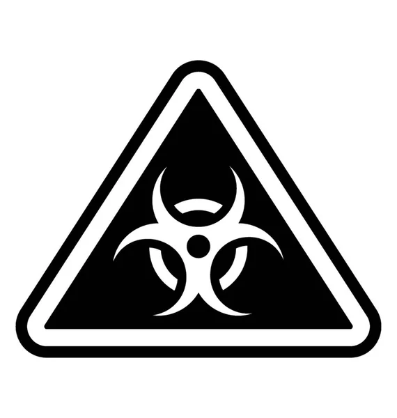 Biological Hazard Icon Design — Stock Vector