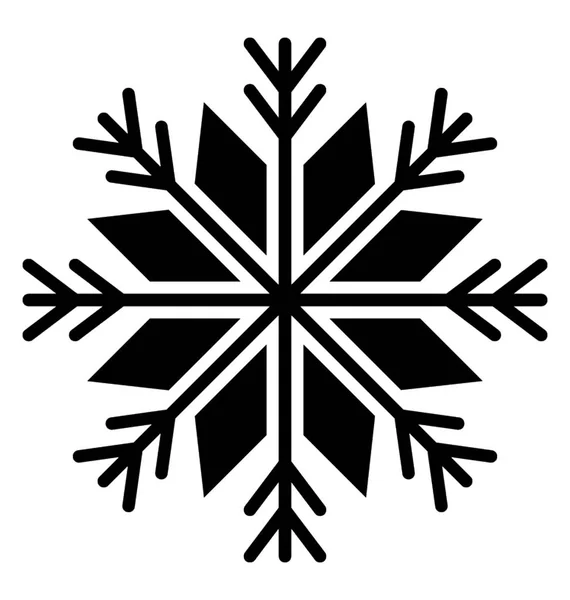 Icono Del Copo Nieve Que Simboliza Clima Frío Extremo — Vector de stock