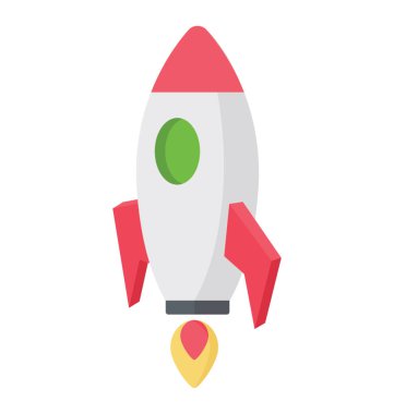 İş başlangıç gösterilen bir roket fırlatma 