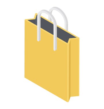 Şeyler taşımak için bir alışveriş çantası 