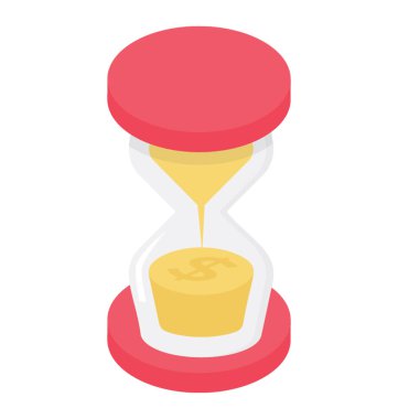 Bir vintage zaman zaman kum saati 