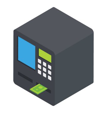Para çekme makinesi kartı, Atm üzerinden kolay işlem için dağıtımı.