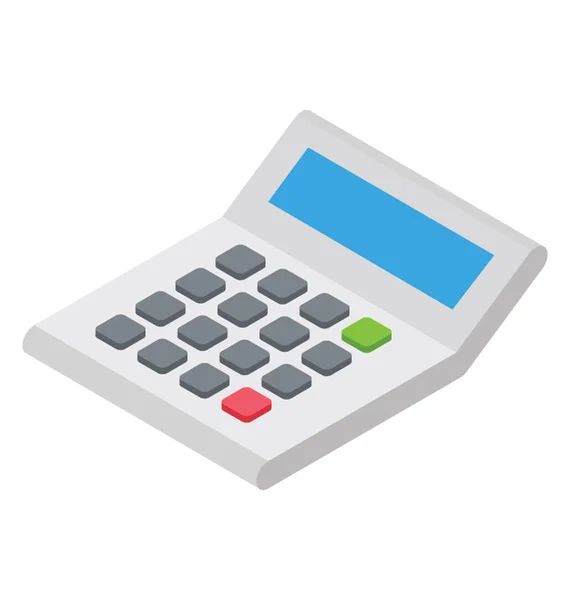 Dispositivo Cálculo Para Cálculo Calculadora — Vector de stock