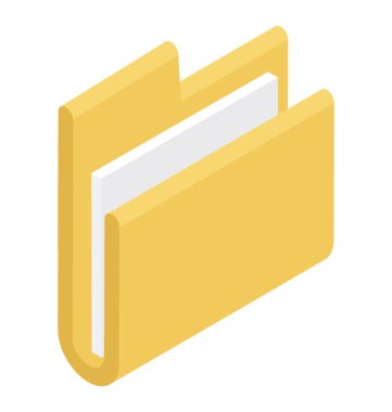 Belgeler ile dosya, kayıt yönetimi düz simgesini