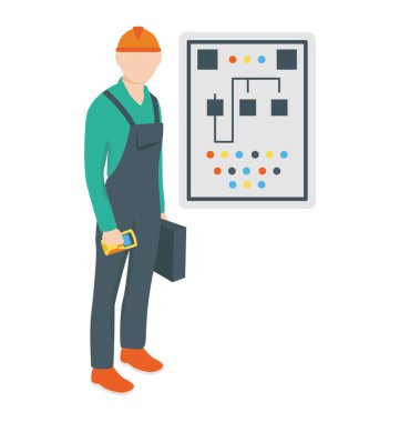 Elektrik bakım için elektrik teknisyeni 