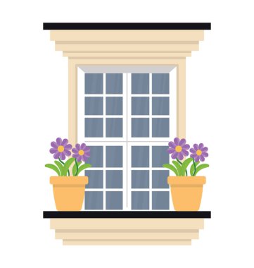 Dış ev resmeden bir pencere panjur 