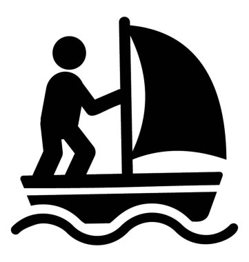 Bir kişi bir tekne tekne yapmak 