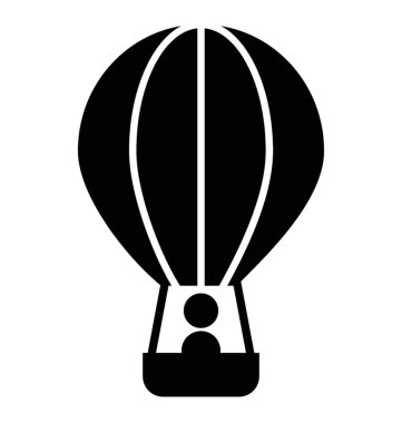 Bir balon veya uçak veya macera safari, sıcak hava balonu 