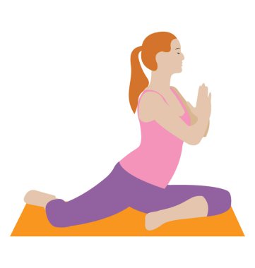 Düz simgesi tasarım Buda tarzı Yoga 