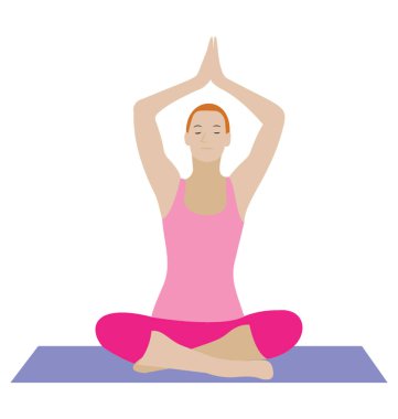 Düz simgesi tasarım Buda tarzı Yoga 