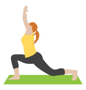 Düz simgesi tasarım yoga 