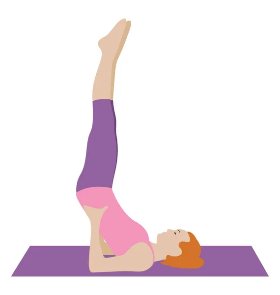 Plank Oefening Plat Pictogram Ontwerp Aerobics — Stockvector