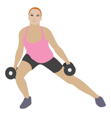 Düz simgesi tasarım, pazı kas halter egzersiz 