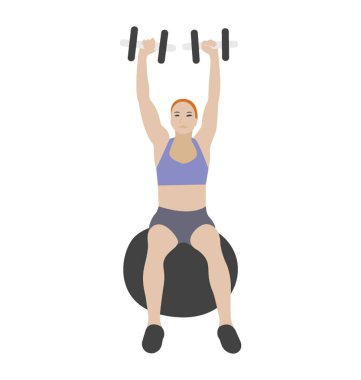 Düz simgesi tasarım, pazı kas halter egzersiz 