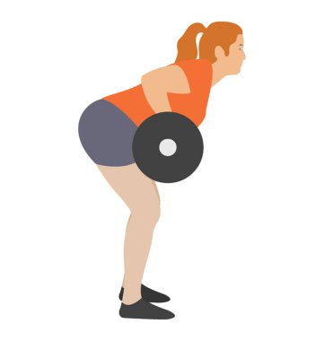 Halter egzersiz düz simgesi tasarım 