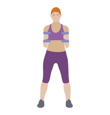 Düz simgesi tasarım, pazı kas halter egzersiz 