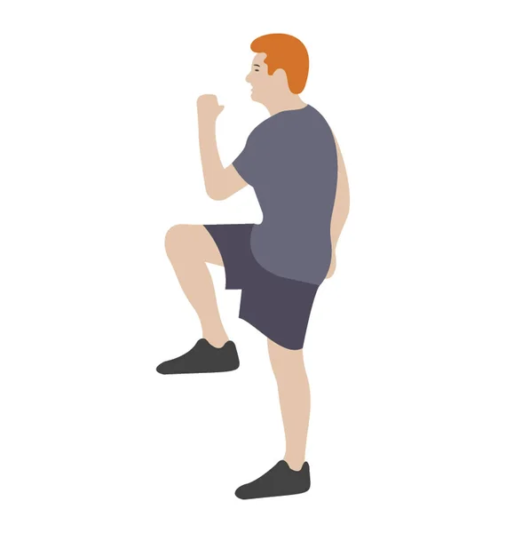 Stretchmuskeltraining Fitnesstraining — Stockvektor