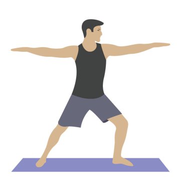 Silah egzersiz düz simgesi gergin 