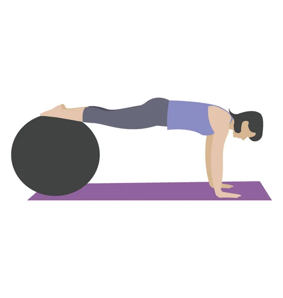 Aerobics Motion Ball Workout — Stock vektor