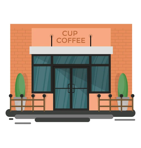 Cup Coffee Cafe Illustration — Stock Vector