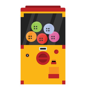 Bir madalyonun içine yerleştirilmesi sonra oyun oynamak için oyun bir otomat 