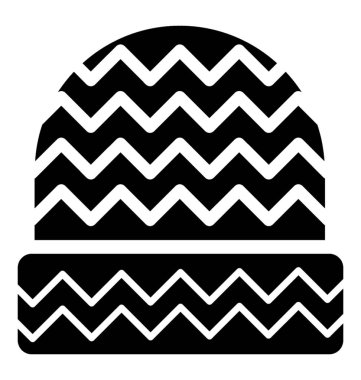 Kışları baş koruma için bir yün kap 