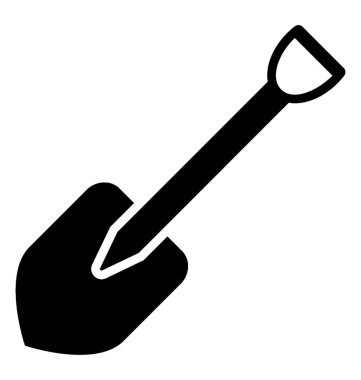 Bir kürek kürek, çamur kazmak için geniş bir bıçak ile bir aracı gibi 