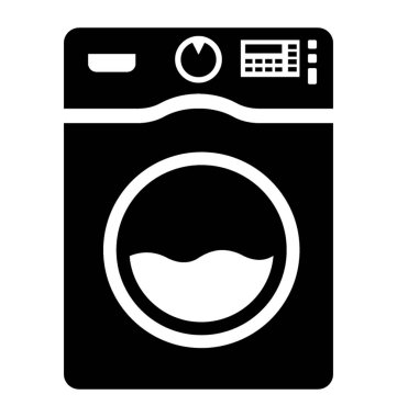 Çamaşırhane için çamaşır yıkamak için bir çamaşır makinesi 