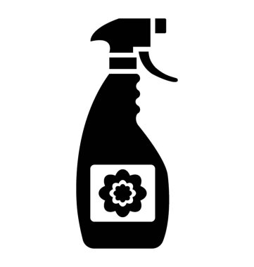 Bir şişe sıvı, sprey ile 