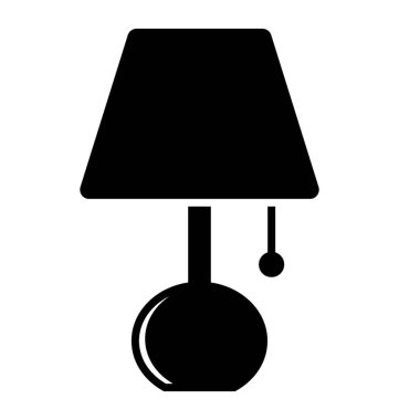 Bir masa lambası ya da yatak odası aksesuar için gölgeli bir lamba 