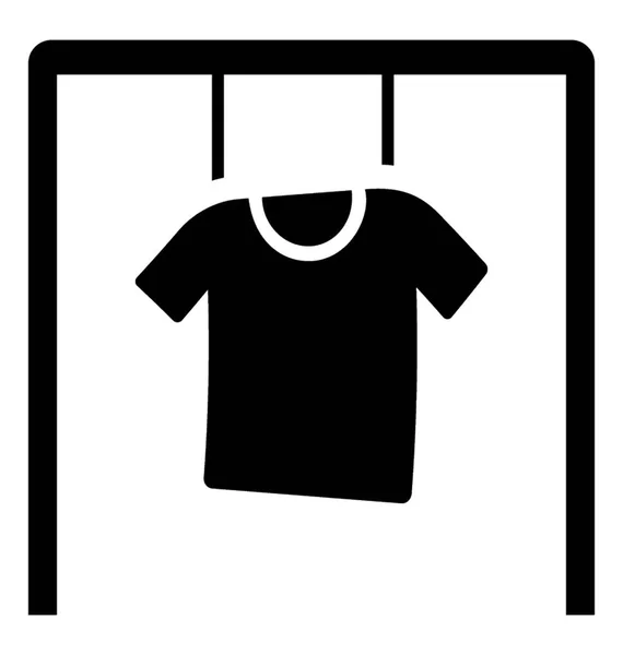 Camisa Colgada Algodón — Vector de stock