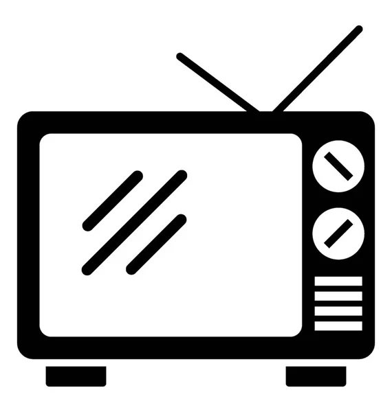 Producto Electrónico Televisión Estilo Antiguo — Vector de stock