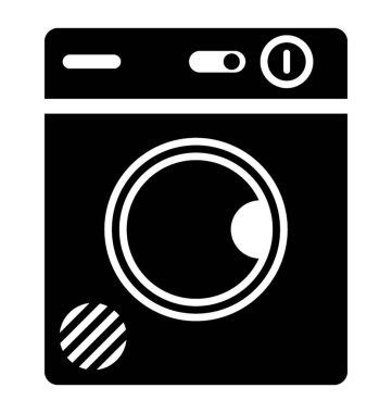 Çamaşırhane için çamaşır yıkamak için bir çamaşır makinesi 