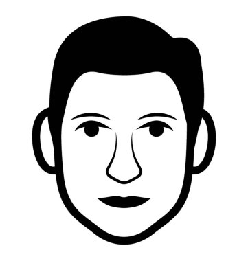 Genç bir çocuğun, insan avatar satırı simgesi 