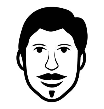 erkek avatar satırı simgesi 