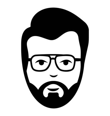 Yetişkin erkek avatar satırı simgesi 