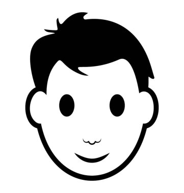 Genç bir çocuğun, insan avatar satırı simgesi 