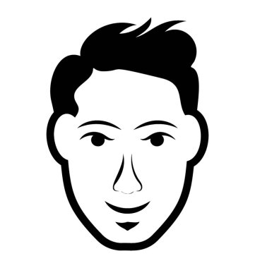 Yetişkin erkek avatar satırı simgesi 